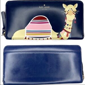 Kate Spade Camel Spice Things Up Blue Wallet